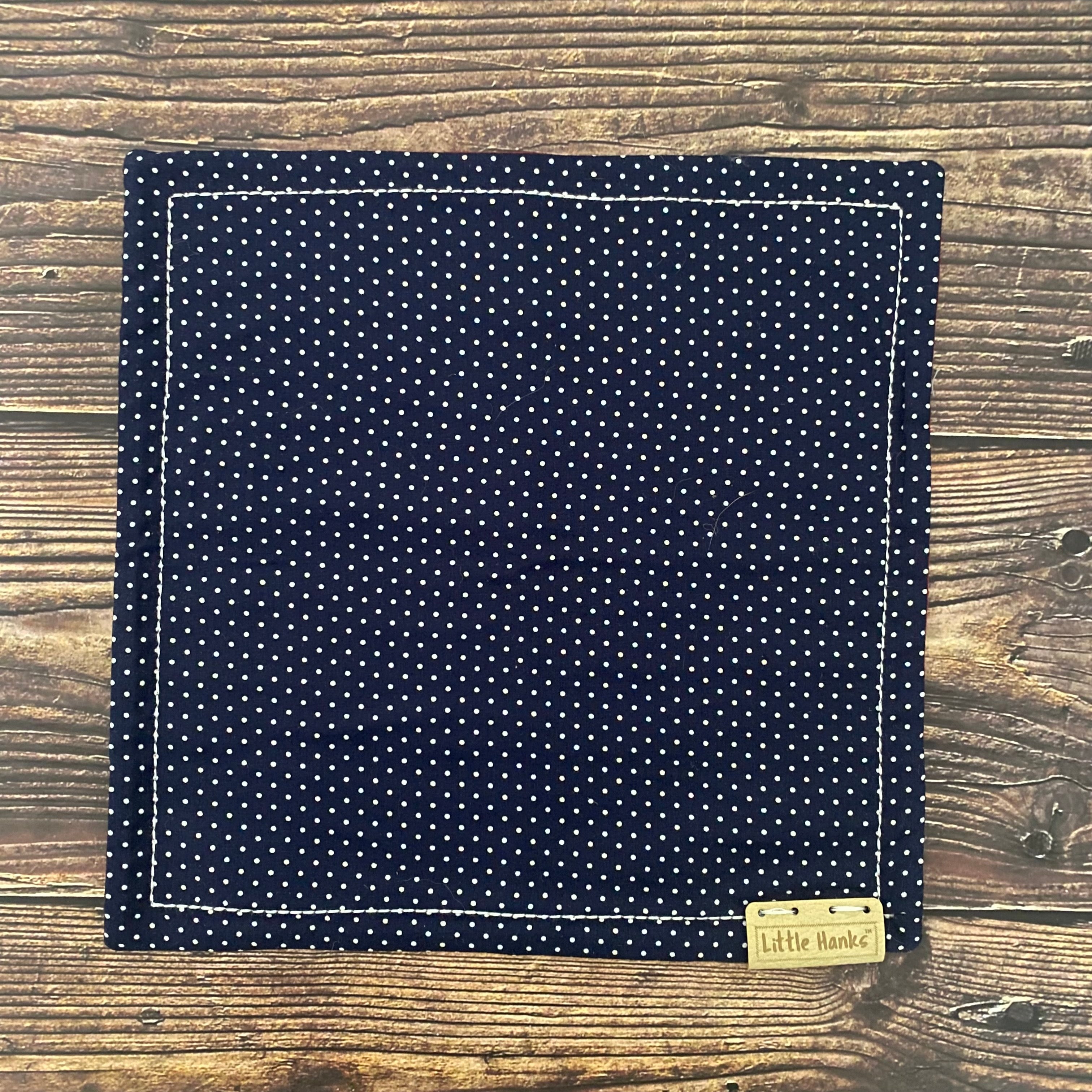 Navy Polka Dot