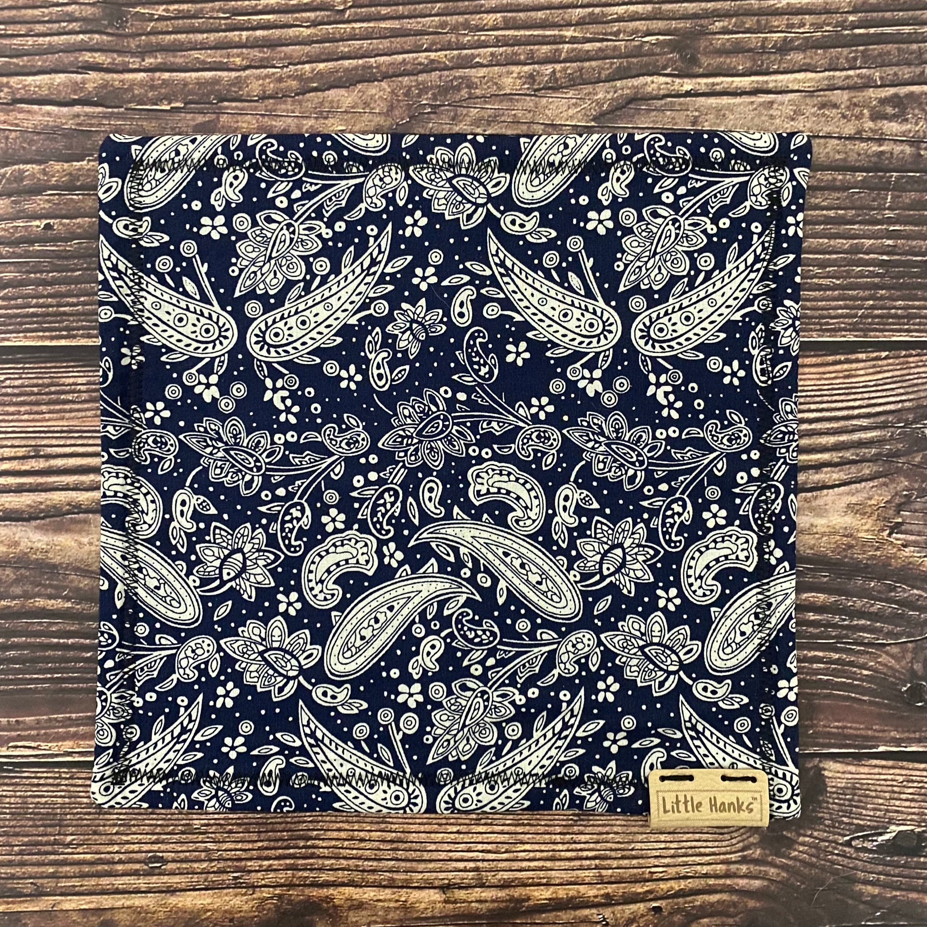 Navy Paisley
